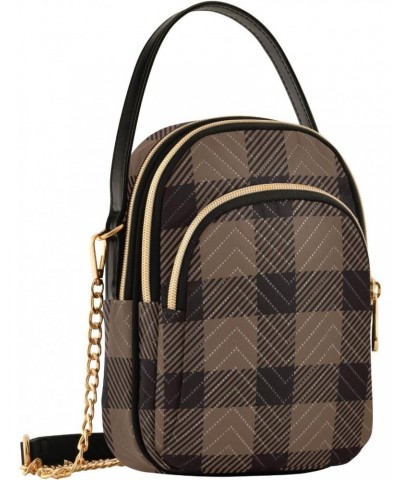 Halloween Tartan Plaid Crossbody Bags for Women Fanny Packs Small Sling Cross Body Bag Phone Purse with Strap $11.96 Crossbod...