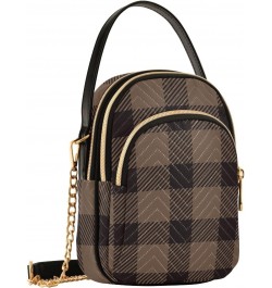 Halloween Tartan Plaid Crossbody Bags for Women Fanny Packs Small Sling Cross Body Bag Phone Purse with Strap $11.96 Crossbod...