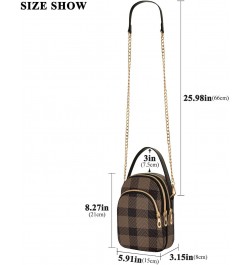 Halloween Tartan Plaid Crossbody Bags for Women Fanny Packs Small Sling Cross Body Bag Phone Purse with Strap $11.96 Crossbod...