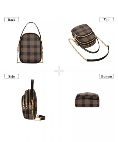 Halloween Tartan Plaid Crossbody Bags for Women Fanny Packs Small Sling Cross Body Bag Phone Purse with Strap $11.96 Crossbod...