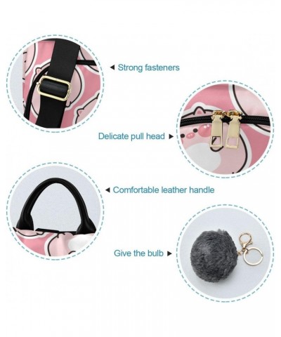 Backpack Purse for Women Fashion Travel Anti-theft Cute Fat Pig on Pink Daypack Casual Shoulder Bag Medium Size $17.95 Backpacks