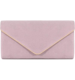 Flap Dazzling Small Clutch Bag Evening Bag With Detachable Chain Purple Suede $12.92 Evening Bags