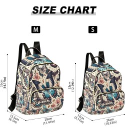 Elegant Butterfly Pattern Fashion Backpack Purse for Women, Casual Daypacks, Ladies Gift for Traveling Hiking Multicolor Medi...