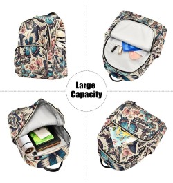 Elegant Butterfly Pattern Fashion Backpack Purse for Women, Casual Daypacks, Ladies Gift for Traveling Hiking Multicolor Medi...