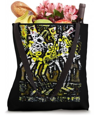 Voodoo Jazz Skulls Music Band ,Funny Skeltons Tote Bag $10.80 Totes