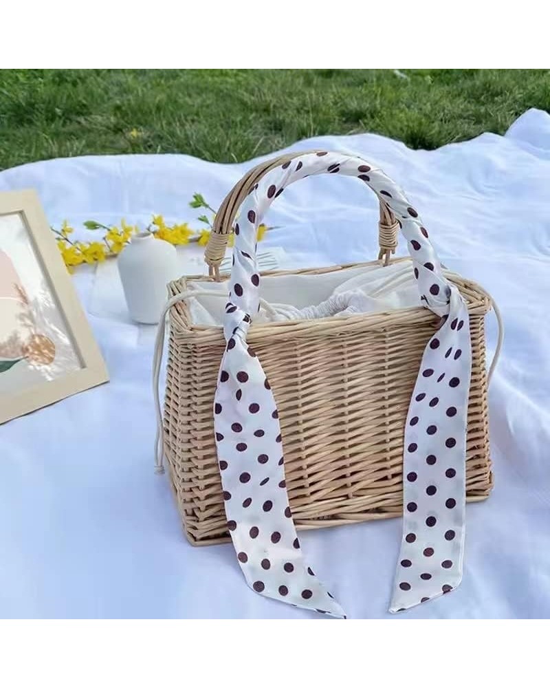 Women Summer Beach Bag, Straw Handbag Top Handle Travel Tote Purse Hand Woven Straw Hand-Woven Straw Shoulder Bag (Color : B)...