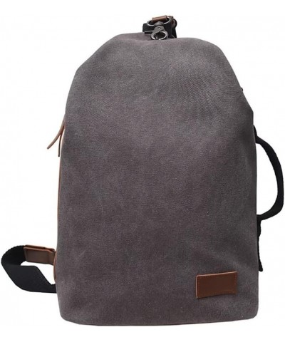 Men's Canvas Sling Bag Multipurpose Crossbody Bag Casual Daypack Lightweight Chest Bag Small One Strap Travel Backpack Grey $...