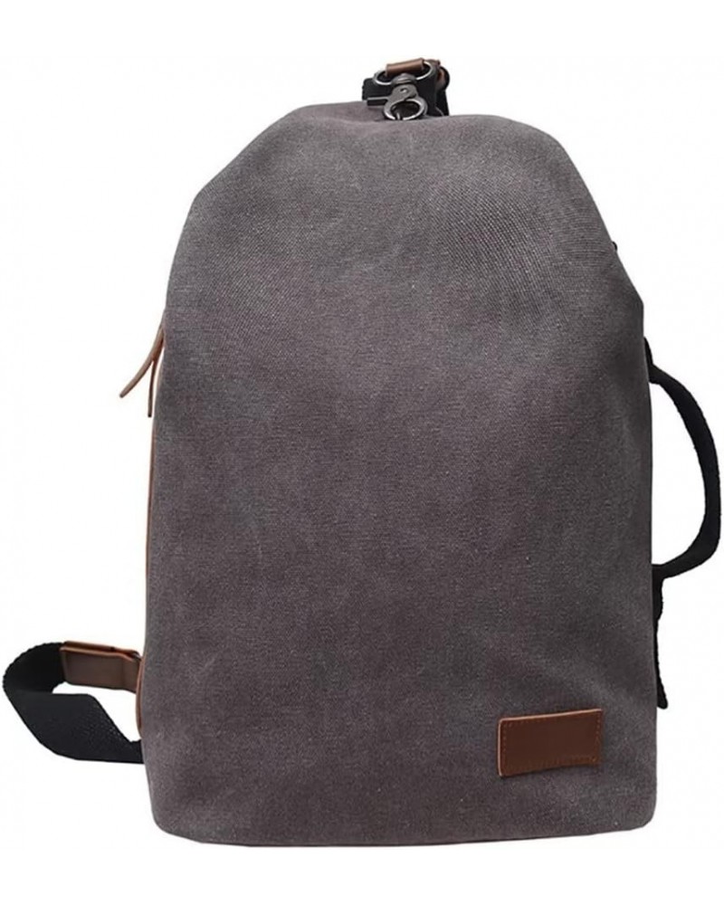 Men's Canvas Sling Bag Multipurpose Crossbody Bag Casual Daypack Lightweight Chest Bag Small One Strap Travel Backpack Grey $...