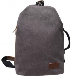 Men's Canvas Sling Bag Multipurpose Crossbody Bag Casual Daypack Lightweight Chest Bag Small One Strap Travel Backpack Grey $...