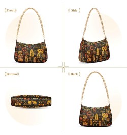 Shoulder Bags for Women Egyptian Indian02 Hobo Tote Handbag Small Clutch Purse with Zipper Closure $13.64 Shoulder Bags