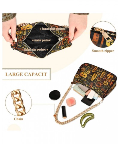 Shoulder Bags for Women Egyptian Indian02 Hobo Tote Handbag Small Clutch Purse with Zipper Closure $13.64 Shoulder Bags