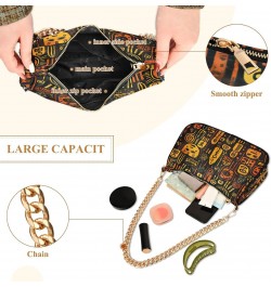 Shoulder Bags for Women Egyptian Indian02 Hobo Tote Handbag Small Clutch Purse with Zipper Closure $13.64 Shoulder Bags