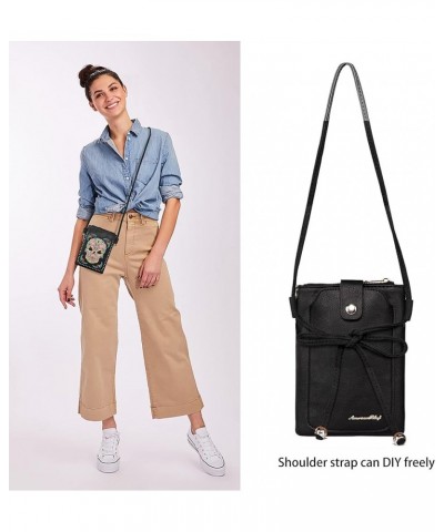 Crossbody Phone Purse for Women Western Designer Handbag with Strap Ag-black-muti $15.39 Crossbody Bags