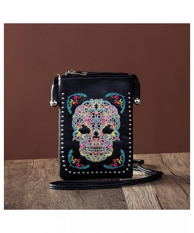 Crossbody Phone Purse for Women Western Designer Handbag with Strap Ag-black-muti $15.39 Crossbody Bags