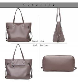 FSDWG Women Fashion Handbags Wallet Tote Bag Shoulder Bag Top Handle Satchel Purse Brown $29.21 Totes