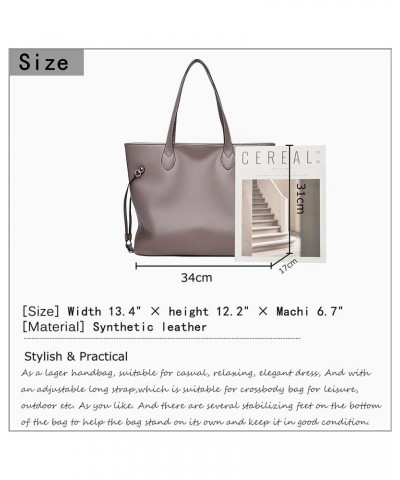 FSDWG Women Fashion Handbags Wallet Tote Bag Shoulder Bag Top Handle Satchel Purse Brown $29.21 Totes