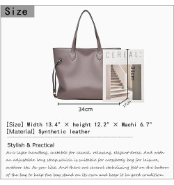 FSDWG Women Fashion Handbags Wallet Tote Bag Shoulder Bag Top Handle Satchel Purse Brown $29.21 Totes