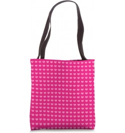 Hot Pink Heart Pattern: Colour Pink Hearts of Love Patterned Tote Bag $9.45 Totes