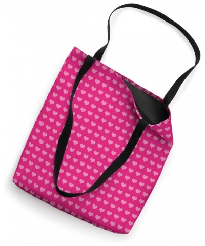 Hot Pink Heart Pattern: Colour Pink Hearts of Love Patterned Tote Bag $9.45 Totes