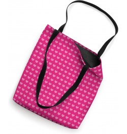 Hot Pink Heart Pattern: Colour Pink Hearts of Love Patterned Tote Bag $9.45 Totes