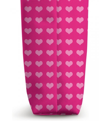 Hot Pink Heart Pattern: Colour Pink Hearts of Love Patterned Tote Bag $9.45 Totes