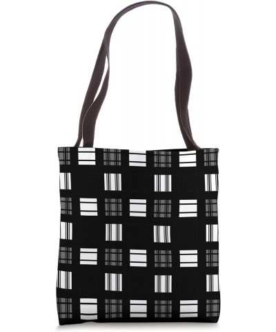 Chequered Checkered Checked Pattern Black White Grey - Decor Tote Bag $11.98 Totes