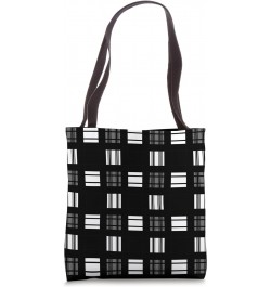 Chequered Checkered Checked Pattern Black White Grey - Decor Tote Bag $11.98 Totes