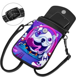 Small Crossbody Bag Colorful Dog Cell Phone Purse Wallet $11.08 Crossbody Bags