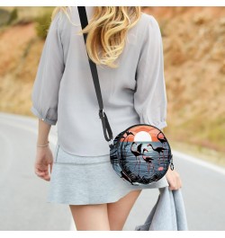 Crossbody Bags for Women,Crossbody Bag Men,Small Sling Bag,Flamingo Lake Mountain,Crossbody Purse $10.56 Crossbody Bags