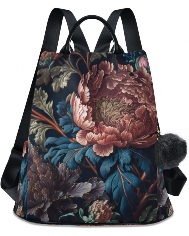 Vivid Flowers Backpack for Women, Fashion Anti Theft Casual Daypack Shoulder Bag Purse for Travel Work 15 inches $24.59 Backp...