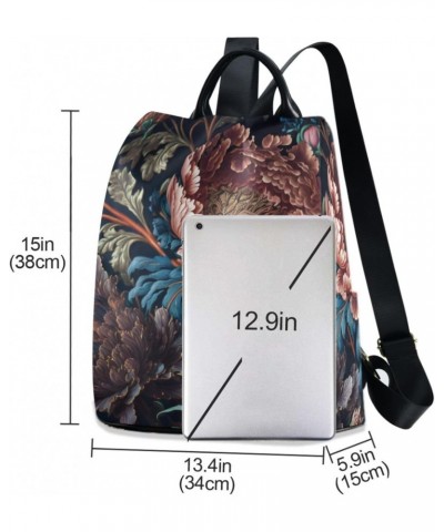 Vivid Flowers Backpack for Women, Fashion Anti Theft Casual Daypack Shoulder Bag Purse for Travel Work 15 inches $24.59 Backp...