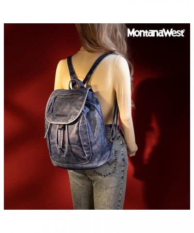 Backpack Purse for Women Trendy Satchel Backpack Washed Leather Drawstring Daypack for Casual Travel Z Jean $20.70 Backpacks