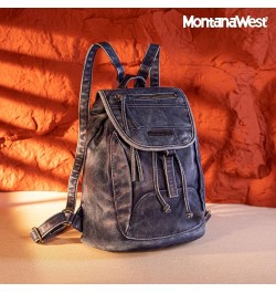 Backpack Purse for Women Trendy Satchel Backpack Washed Leather Drawstring Daypack for Casual Travel Z Jean $20.70 Backpacks