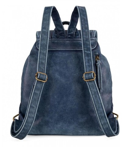 Backpack Purse for Women Trendy Satchel Backpack Washed Leather Drawstring Daypack for Casual Travel Z Jean $20.70 Backpacks