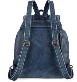 Backpack Purse for Women Trendy Satchel Backpack Washed Leather Drawstring Daypack for Casual Travel Z Jean $20.70 Backpacks