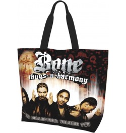 Bone Hip Hop Thugs Rapper N Music Harmony Band Shoulder Bags Woman'S Tote Bag Shopping Grocery Bag For Gym Beach Weekender Tr...