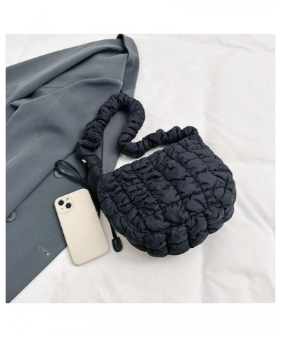 Trendy Designer Quilted Puffer Shoulder Crossbody for Women Nylon Hobo Cotton Padded Handbag and Purses with Adjustable Strap...