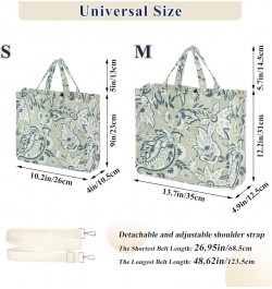 Green Perris Flower Women Purse Totes Reusable Shopping Bag Personalized Totes Crossbody Purse Green Paisley Flower $12.31 Ot...