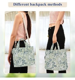 Green Perris Flower Women Purse Totes Reusable Shopping Bag Personalized Totes Crossbody Purse Green Paisley Flower $12.31 Ot...