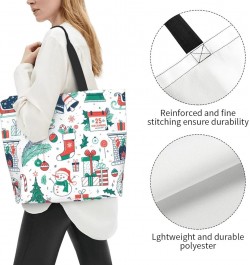 Christmas Holiday Pattern Tote Bag 19.7x15.7Inch Christmas Holiday Pattern $13.15 Totes