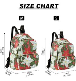 Red White Flowers Backpack Purse for Women Ladies Fashion Travel MiniShoulder Bags Back Pack HandBag Lady Gifts,M Small $17.5...