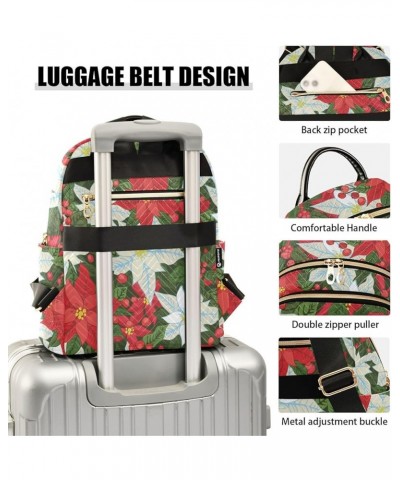 Red White Flowers Backpack Purse for Women Ladies Fashion Travel MiniShoulder Bags Back Pack HandBag Lady Gifts,M Small $17.5...