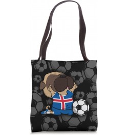 Pug Dog Iceland Soccer Fans Jersey Icelandic Football Lovers Tote Bag $13.20 Totes