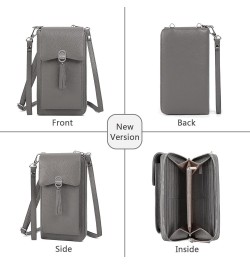 Genuine Leather Crossbody Cellphone Bag for Women RFID Blocking Small Phone Wallet Purse with Shoulder Strap Newgrey $23.19 C...