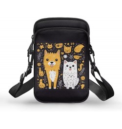 Toddler Crossbody Bag Kids Messenger Bag Over Shoulder Purse Cat Yellow $12.97 Shoulder Bags