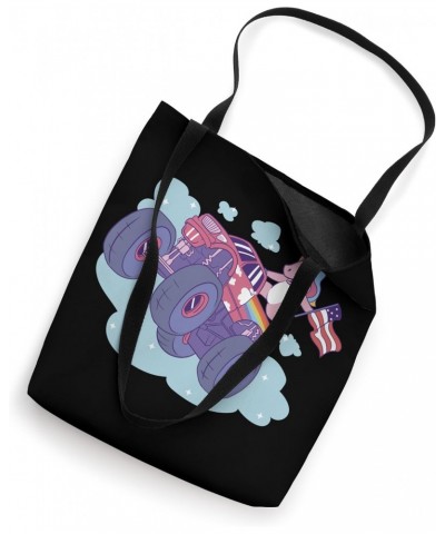 Unicorn American Flag Monster Truck Art Tote Bag $9.45 Totes