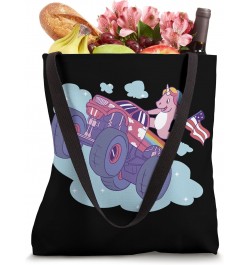 Unicorn American Flag Monster Truck Art Tote Bag $9.45 Totes