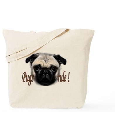 PUG Tote Bag Natural Canvas Tote Bag, Cloth Shopping Bag $8.79 Travel Gear