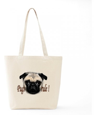 PUG Tote Bag Natural Canvas Tote Bag, Cloth Shopping Bag $8.79 Travel Gear