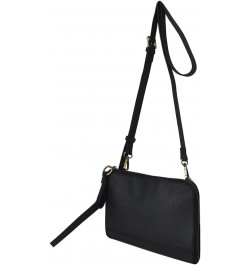 Faux Leather Crossbody Bag Wristlet Clutch Black $8.37 Wristlets